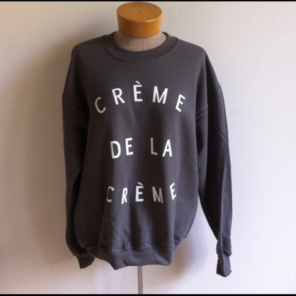 Creme de la Creme Charcoal sweatshirt - Picture 3 of 3